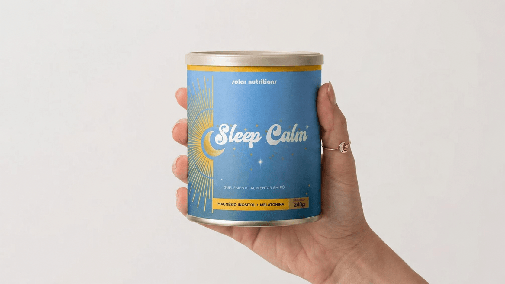 Lata Sleep Calm em detalhe